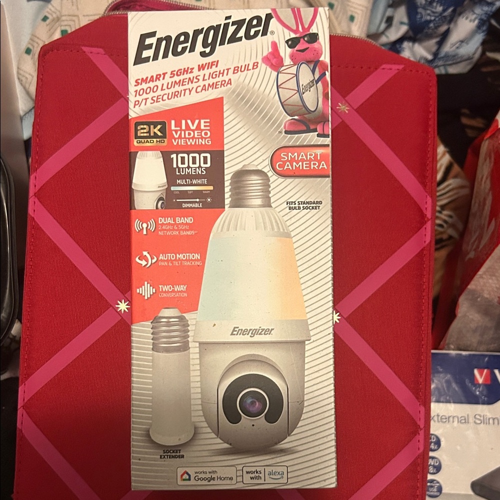 Energizer Smart 56W WiFi Security Camera Light Bulb - White